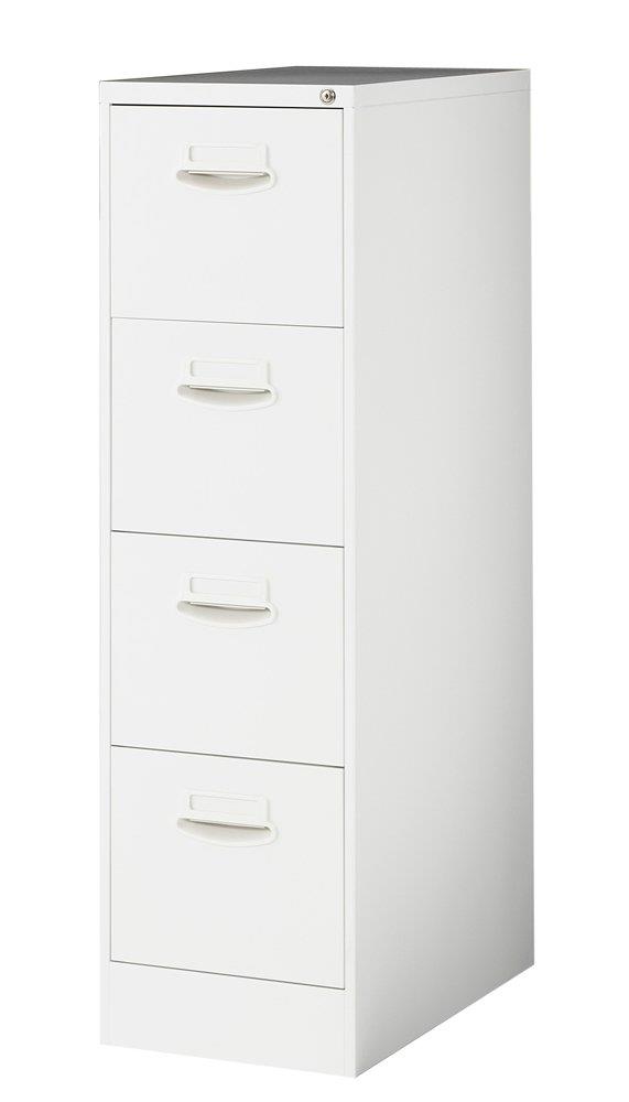 A4 ファイリングキャビネット 4段 (キャビネット スチールワゴン 鍵