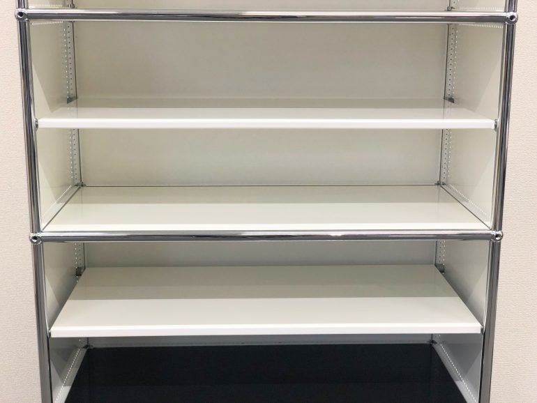 □USM/ハラーシステム□1列縦4段 キャビネットシェルフ 引き出し＆鍵