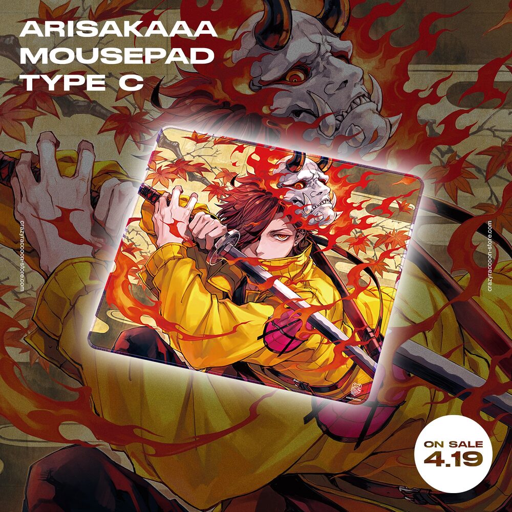 プロゲーミングチーム「Crazy Raccoon」オリジナルマウスパッドを発売