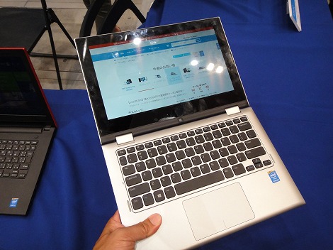 Inspiron 11 2-in-1(3647)レビュー:液晶を360度回転させることのできる