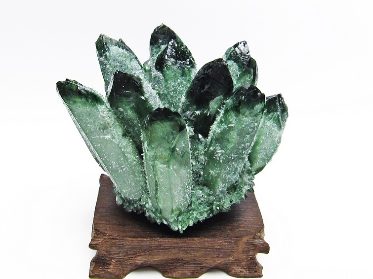 緑水晶 グリーンクォーツ クラスター[T802-3997]