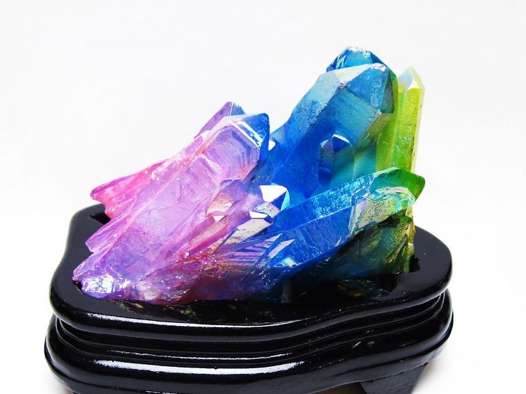 パワーストーン 天然石 オーラ水晶 オーラクリスタル クラスター