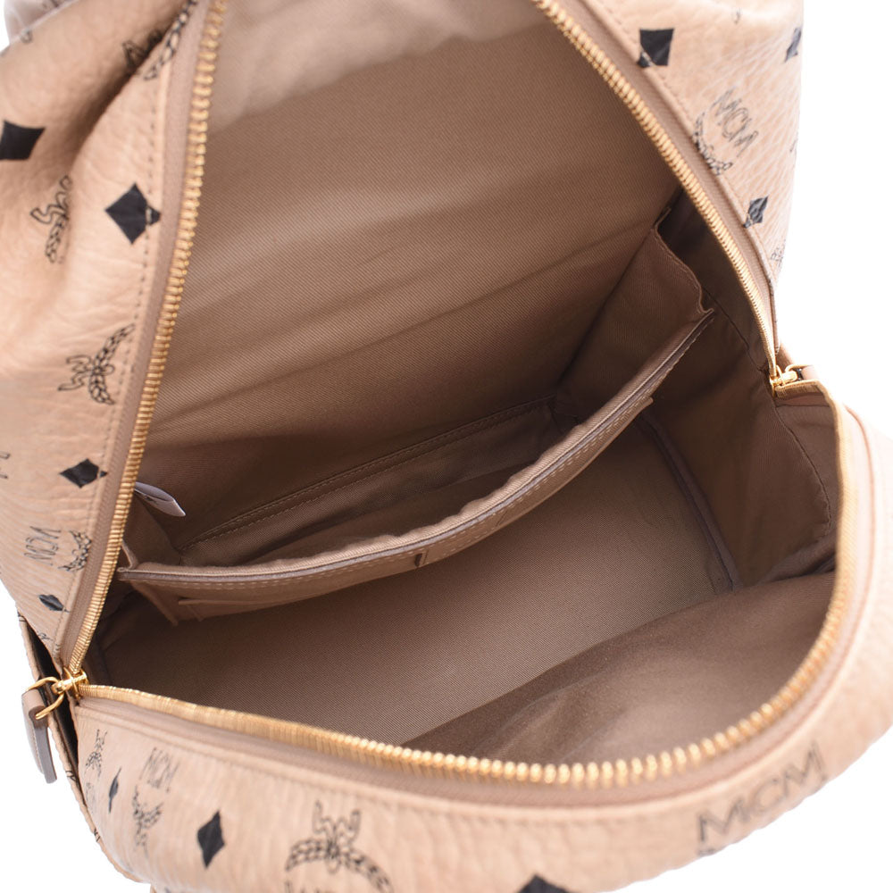 エムシーエムバックパック 取り外しチェーンポーチ付き ベージュ