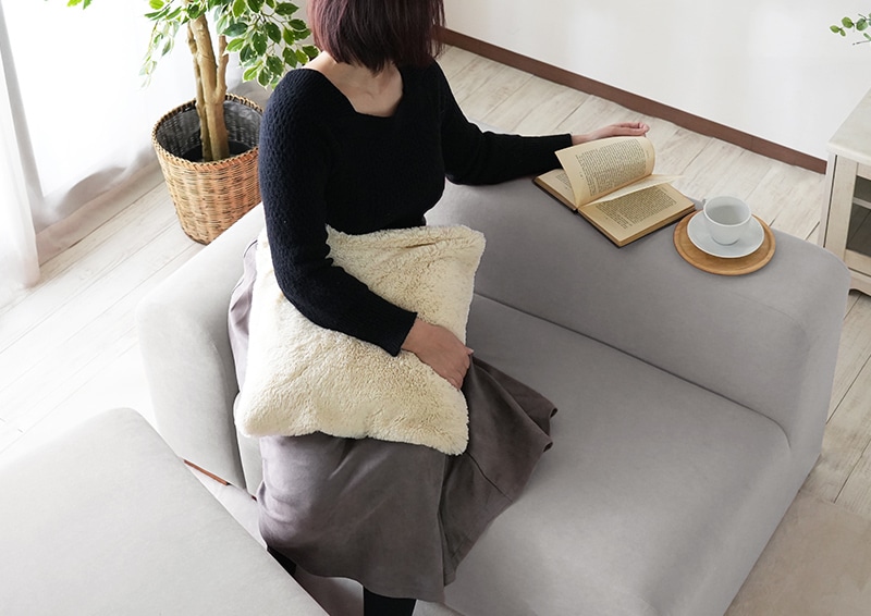 2人掛けのみ】組合せ自由な ファブリックソファ / モーブ 【Mauve】片