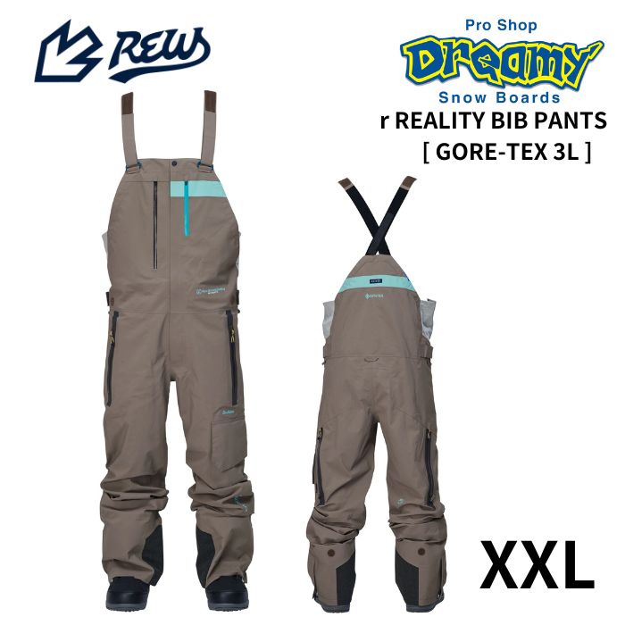 2025 REW アールイーダブル r REALITY BIB PANTS 23 XXL GORE-TEX 3L