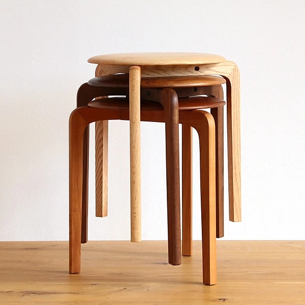 BIK20 シンプルモダン パープル系 スツール アイアン脚 アクセント