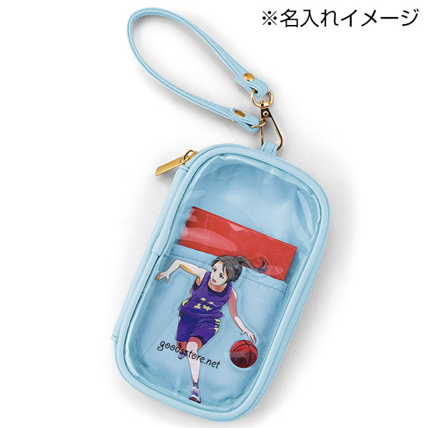 クリアキャリーポーチ(ストラップ付)(サックスブルー)【グッズストア