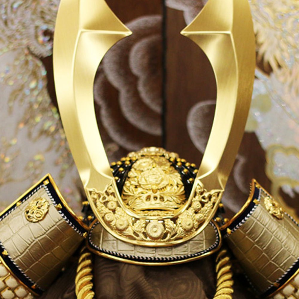 横幅85cm｜翠鳳作 本作り着用兜 斬｜おしゃれで斬新｜五月人形