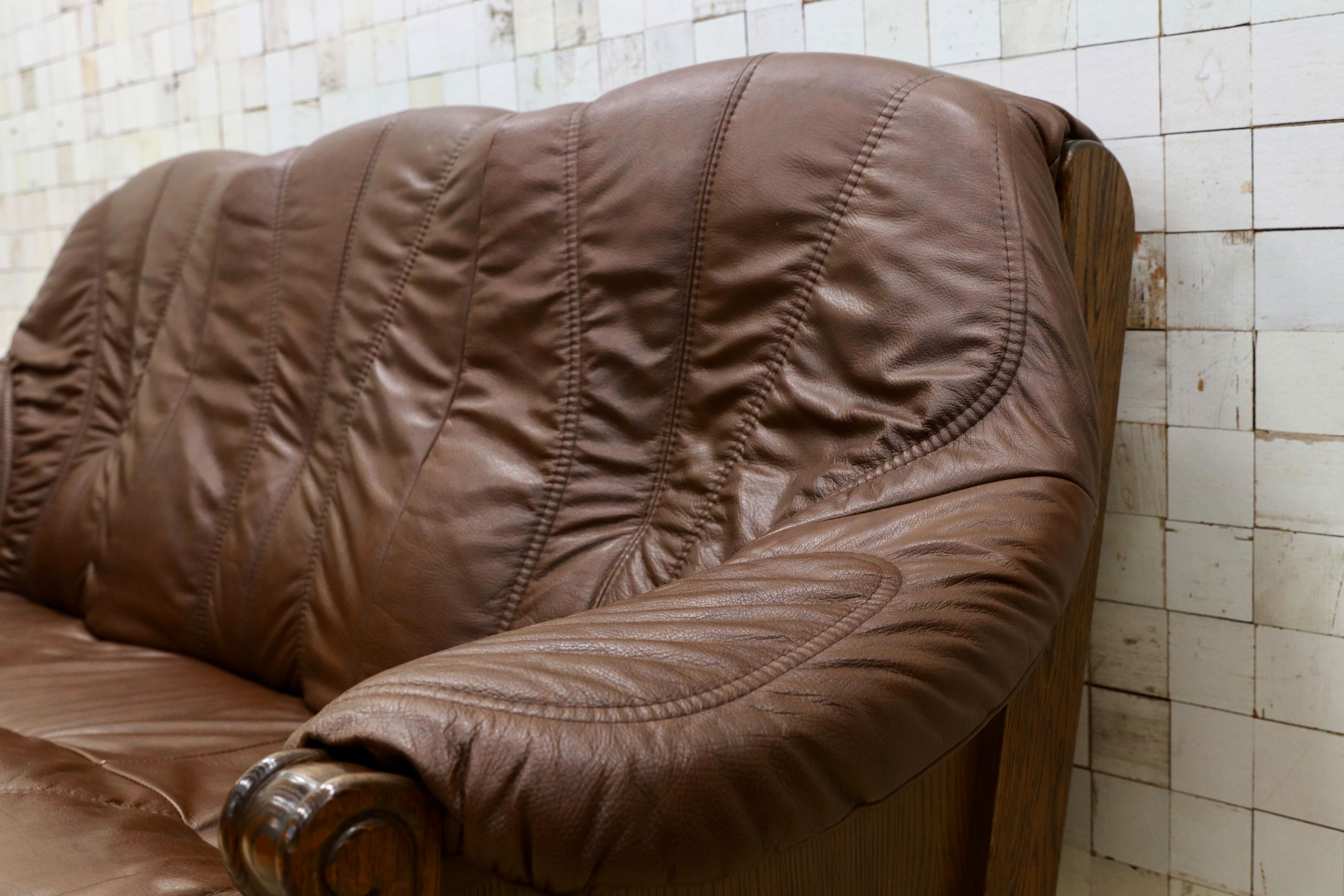 GMGT226○オランダ製 ダッチカントリー 3人掛けソファ トリプルソファ