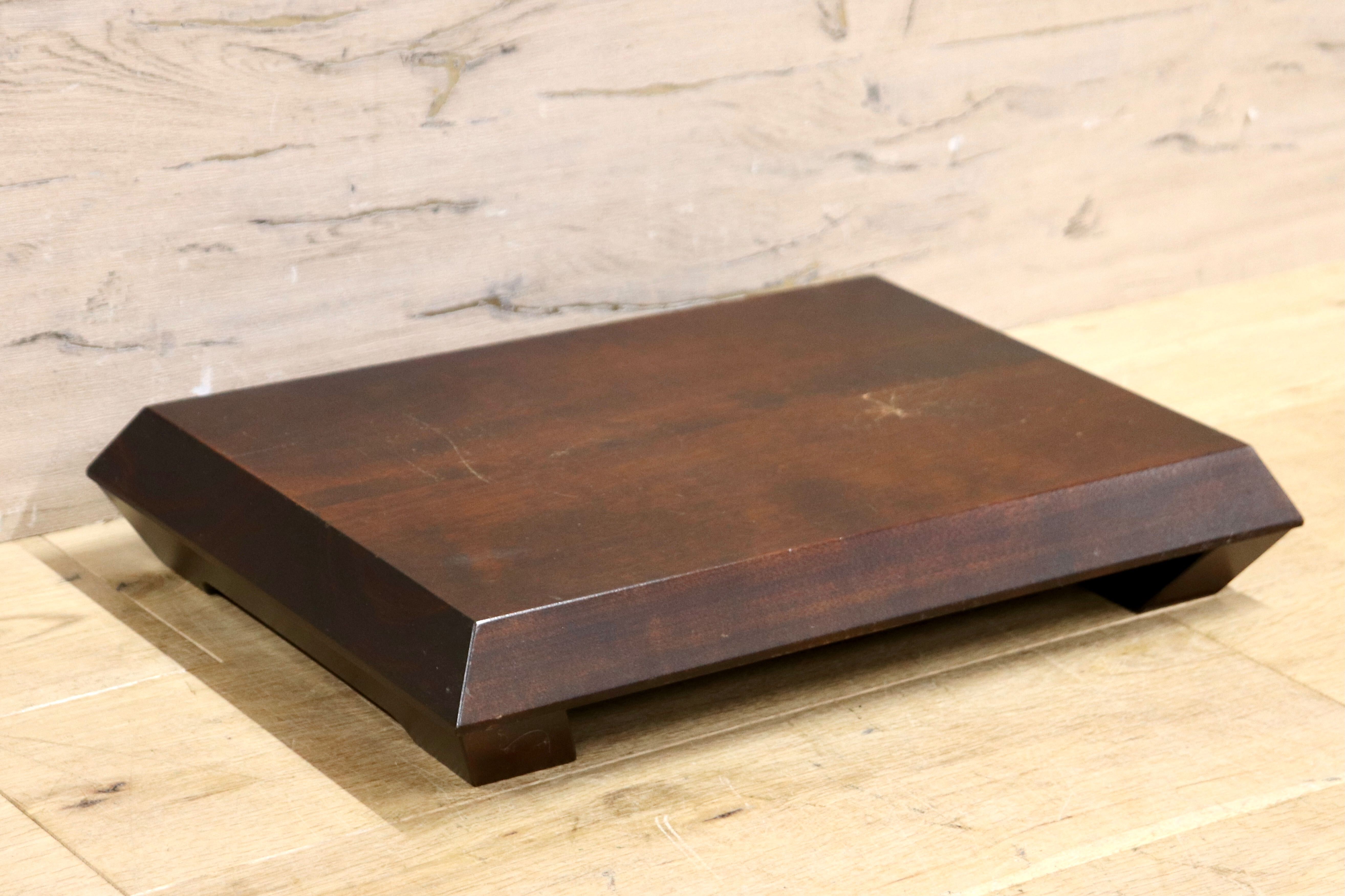 GMHS474B○北海道民芸家具 樺材 天然木 花台 飾り台 盆栽台 床の間 和風