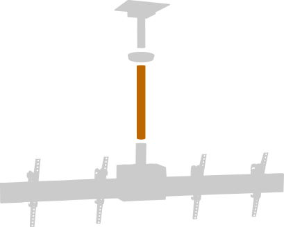 両面（ツイン）タイプ 天吊金具 | 製品情報 | HAMILeX（ハミレックス