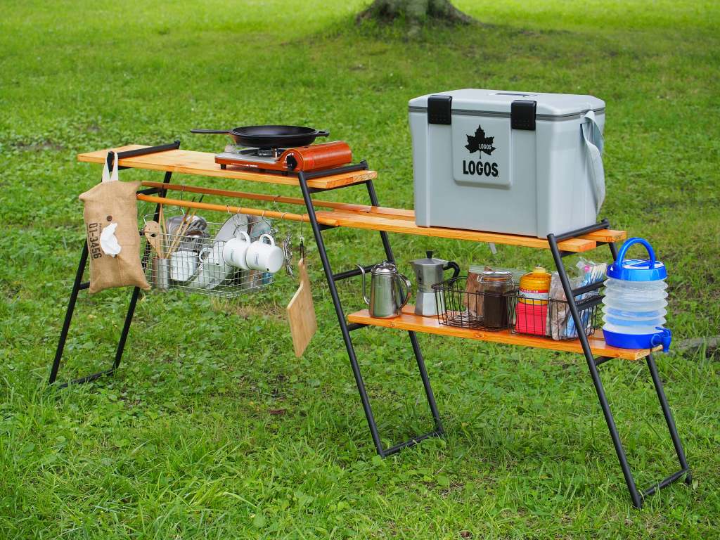 テキーラキッチンレッグを無印良品のカゴ＆ワンバイ材でDIY！ キッチン