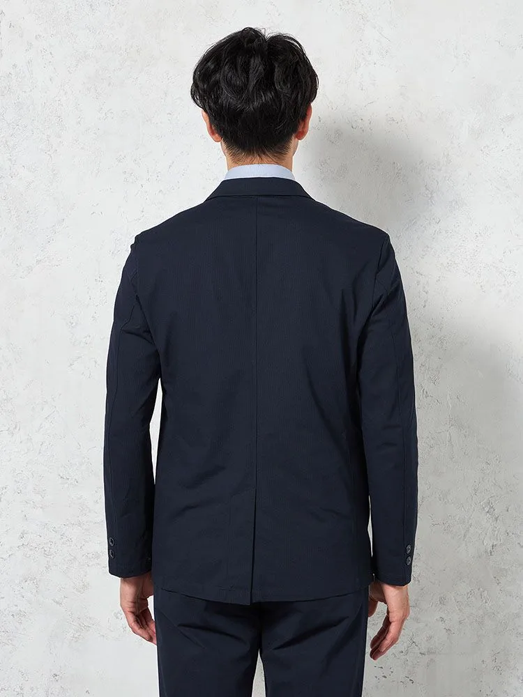 ネイビー】上下セットアップ ブレサブルクール 通気清涼 無地 春夏