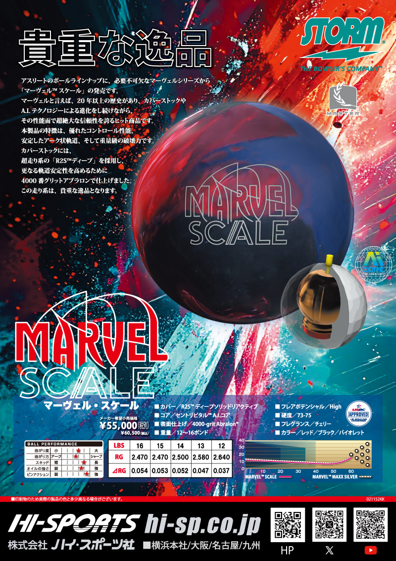 BOWLING BALL ： - ハイスポーツ社 ：信頼のボウリング用品販売