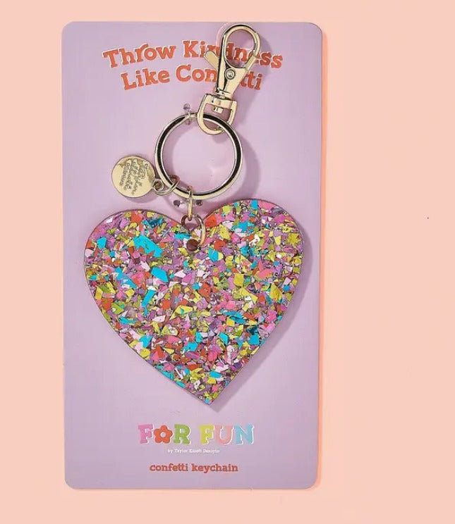 Confetti Heart Keychain – Shop Hibiscus Honey