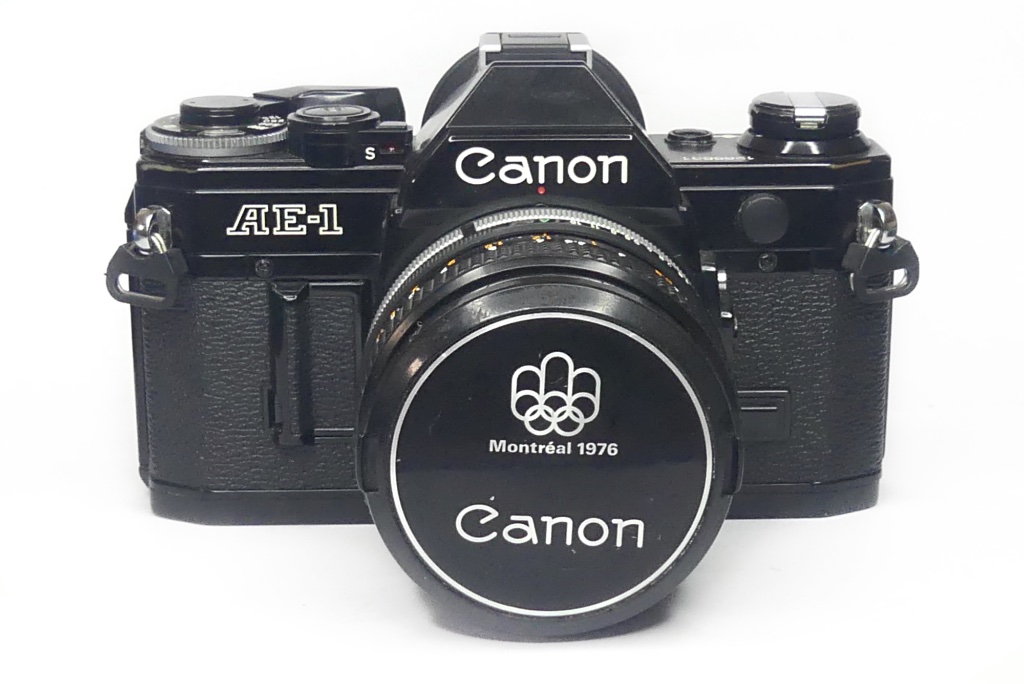 Canon AE-1 35mm SLR with Autowinder and 50mm f1.8 FD lens - High 5