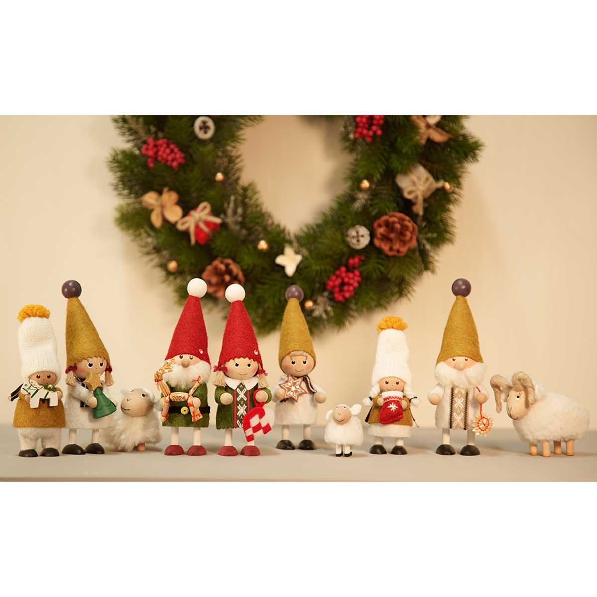 NORDIKA nisse ノルディカ ニッセ クリスマス 木製人形 ( ツリーを持っ