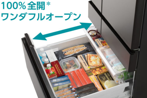 パナソニック冷蔵庫2023年モデル『NR-F539HPX』は、2022年『NR-F508HPX