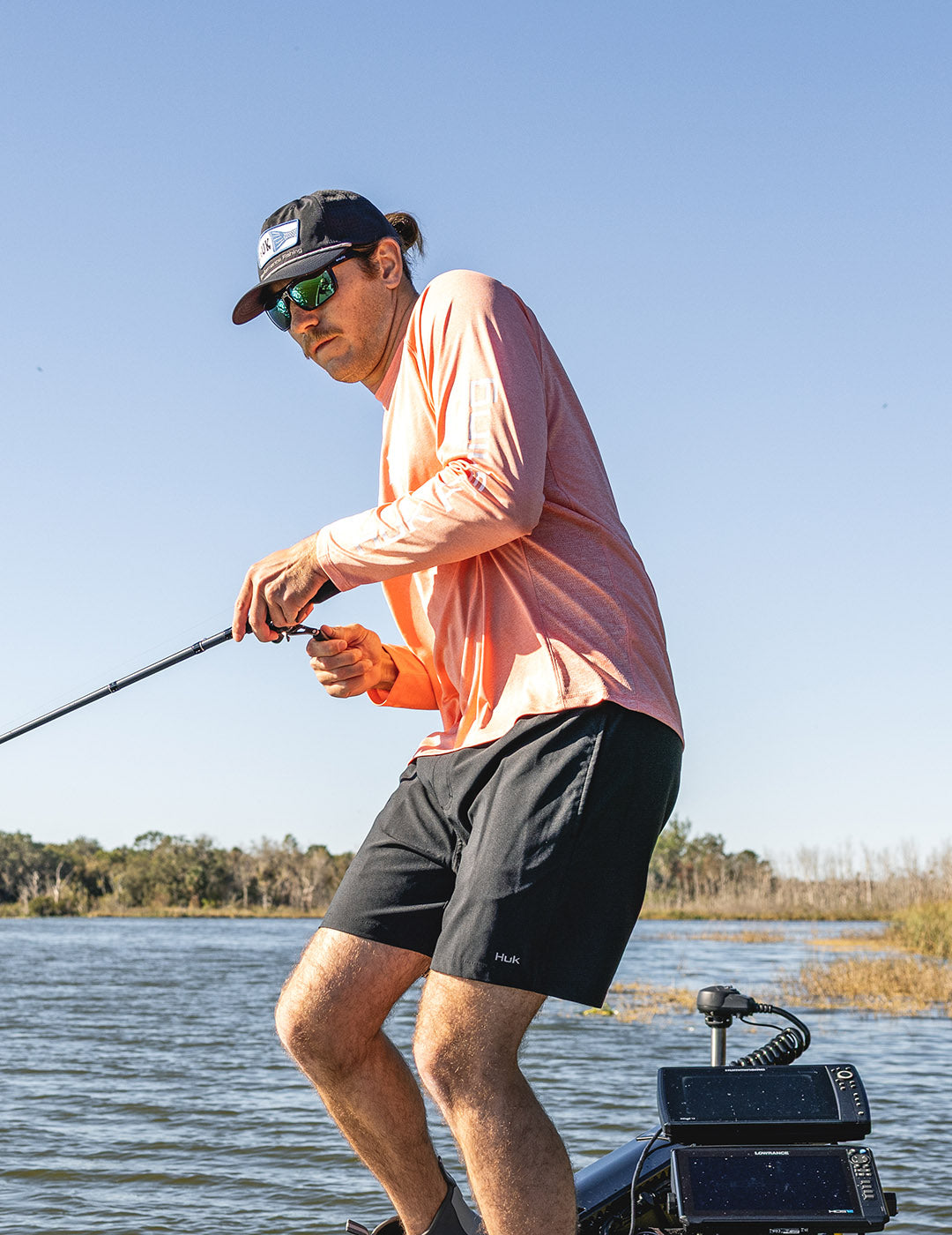 Men's Black Pursuit Volley Swim Shorts | Huk