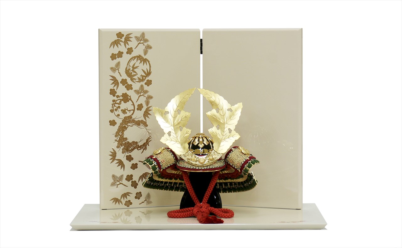 別所実正 兜飾り 「梶の葉前立ての兜」