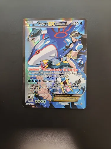 Carta Pokemon Kyogre-ex Da Equipe Aqua (6/34) Português | MercadoLivre