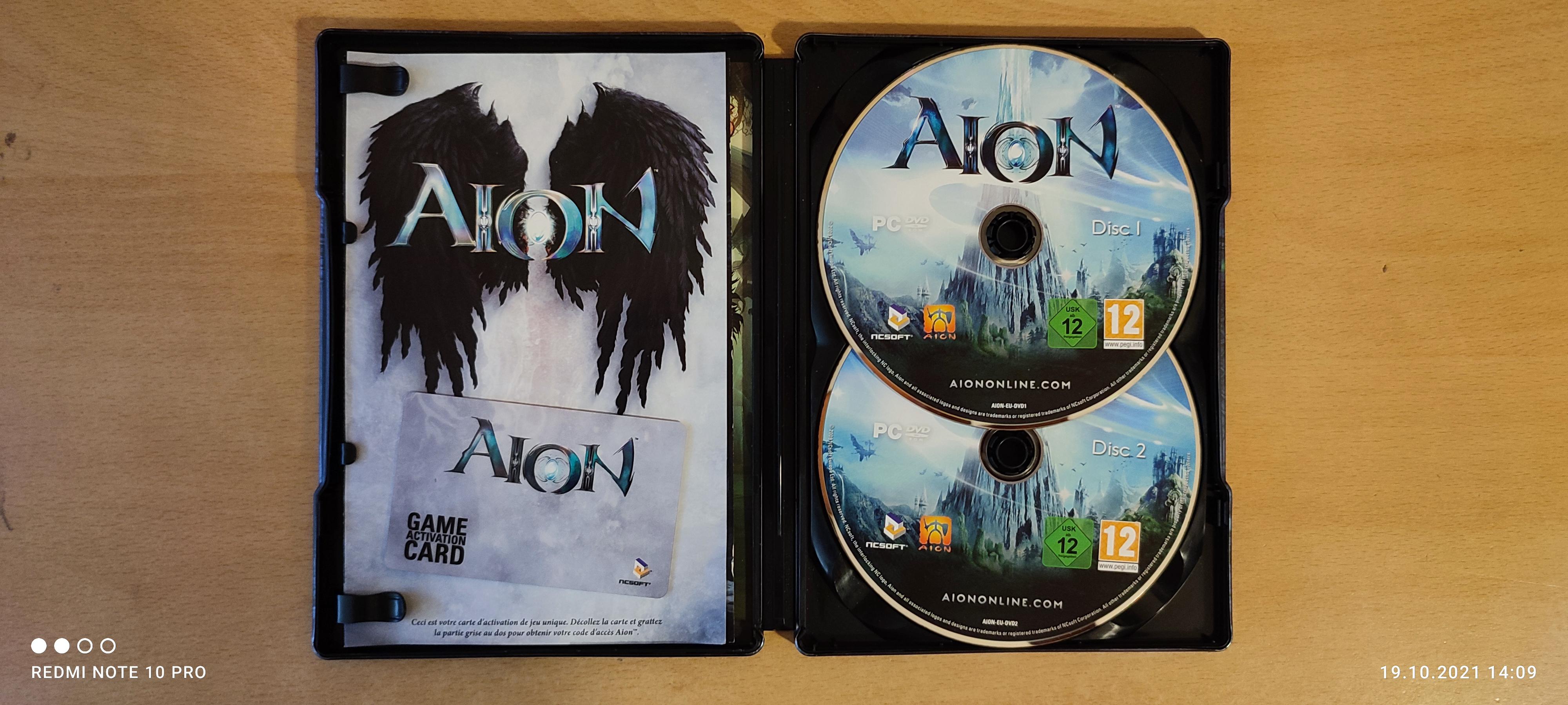My 2009 original metal box of Aion:The Tower of Eternity + pre