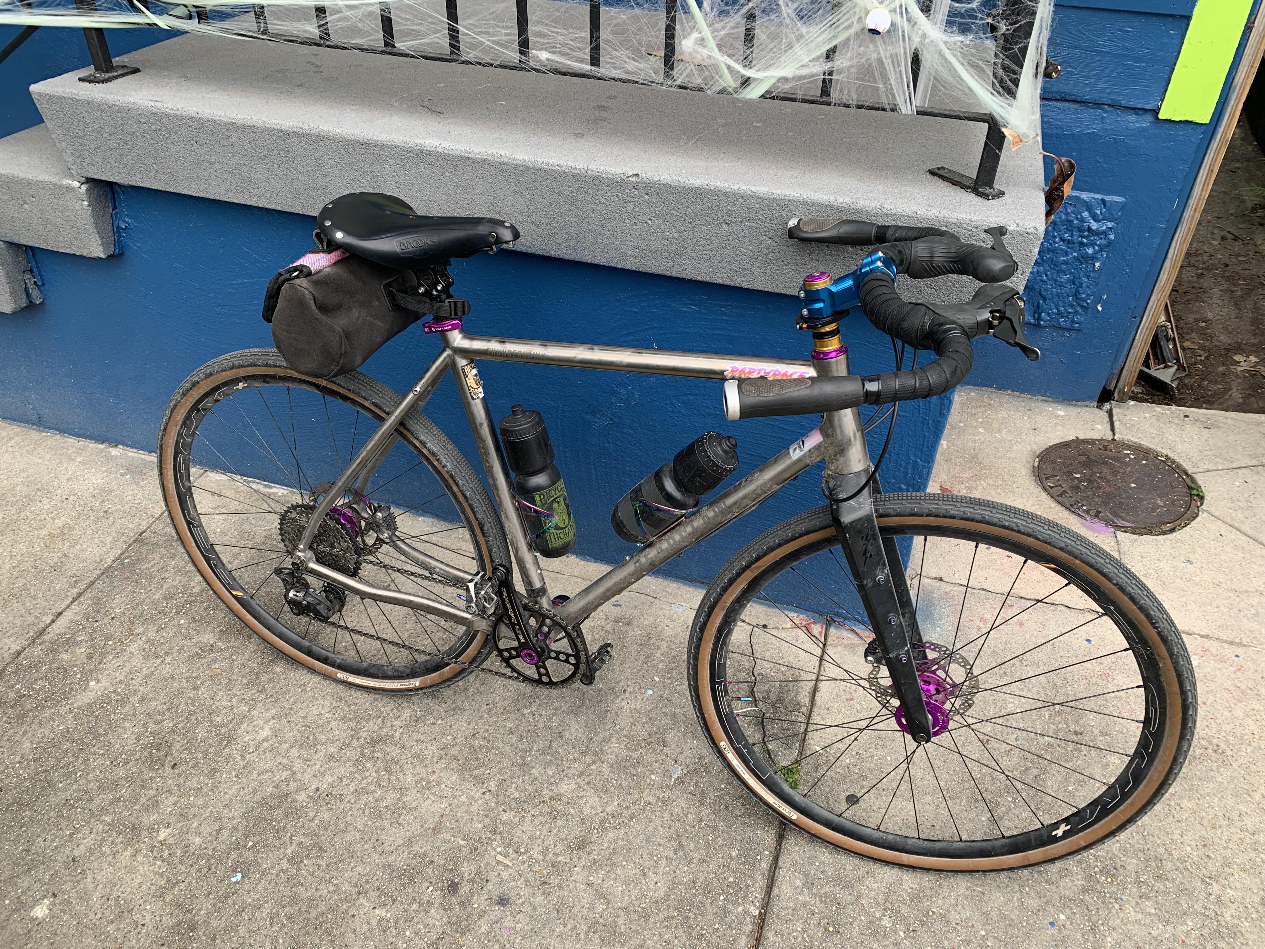 Got bored. Trying out Whisky carbon Winston Mustache bars. with 1x