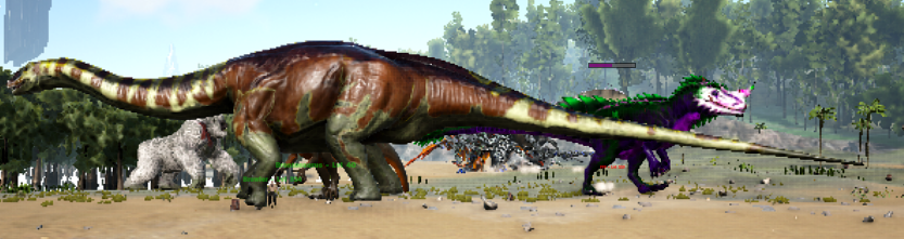 ブロントサウルス、Sauropod Pack modからのTLC。 : r/ARK