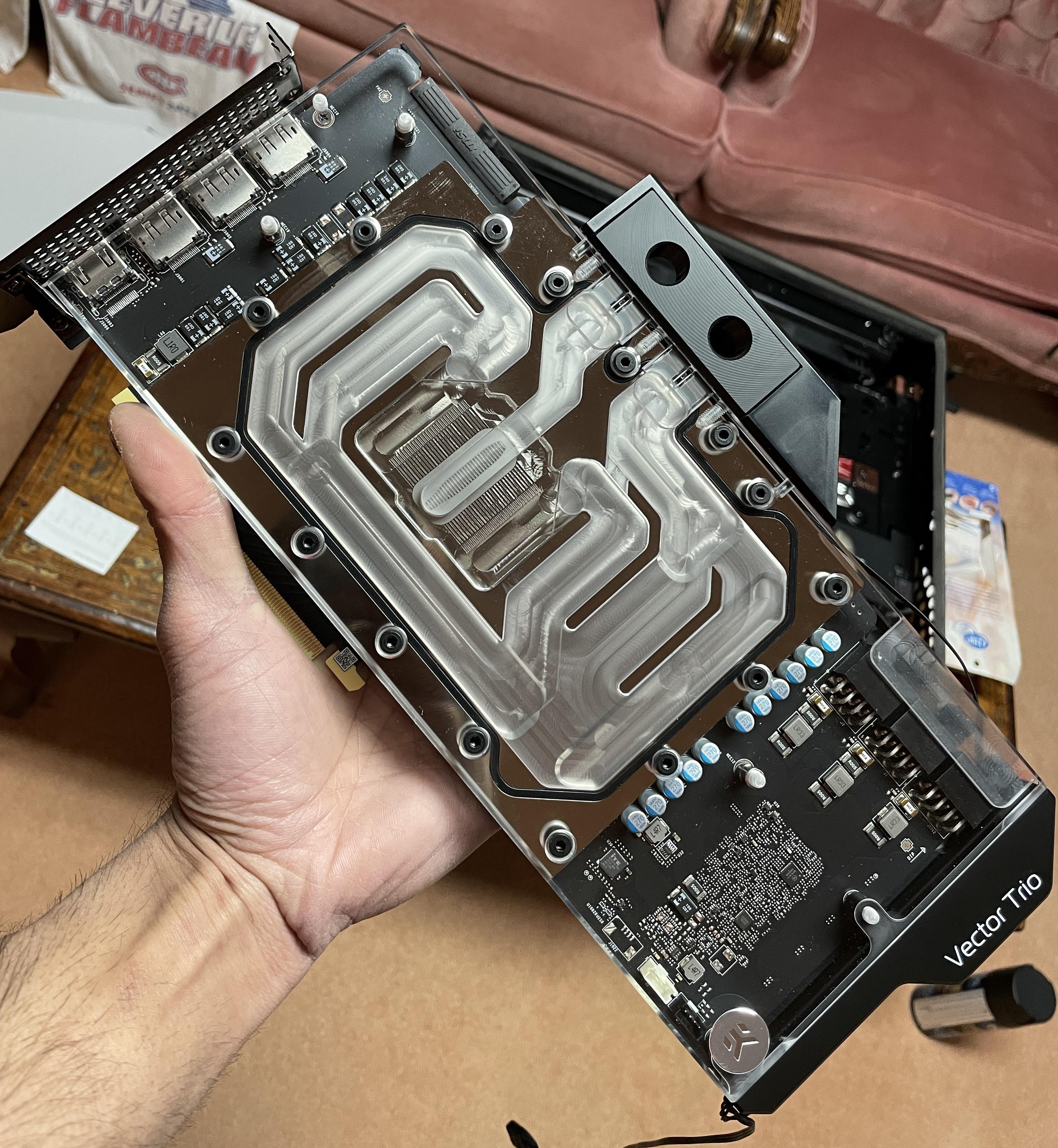 ek water block on the rtx 3090 msi gaming x trio is gorgeous : r