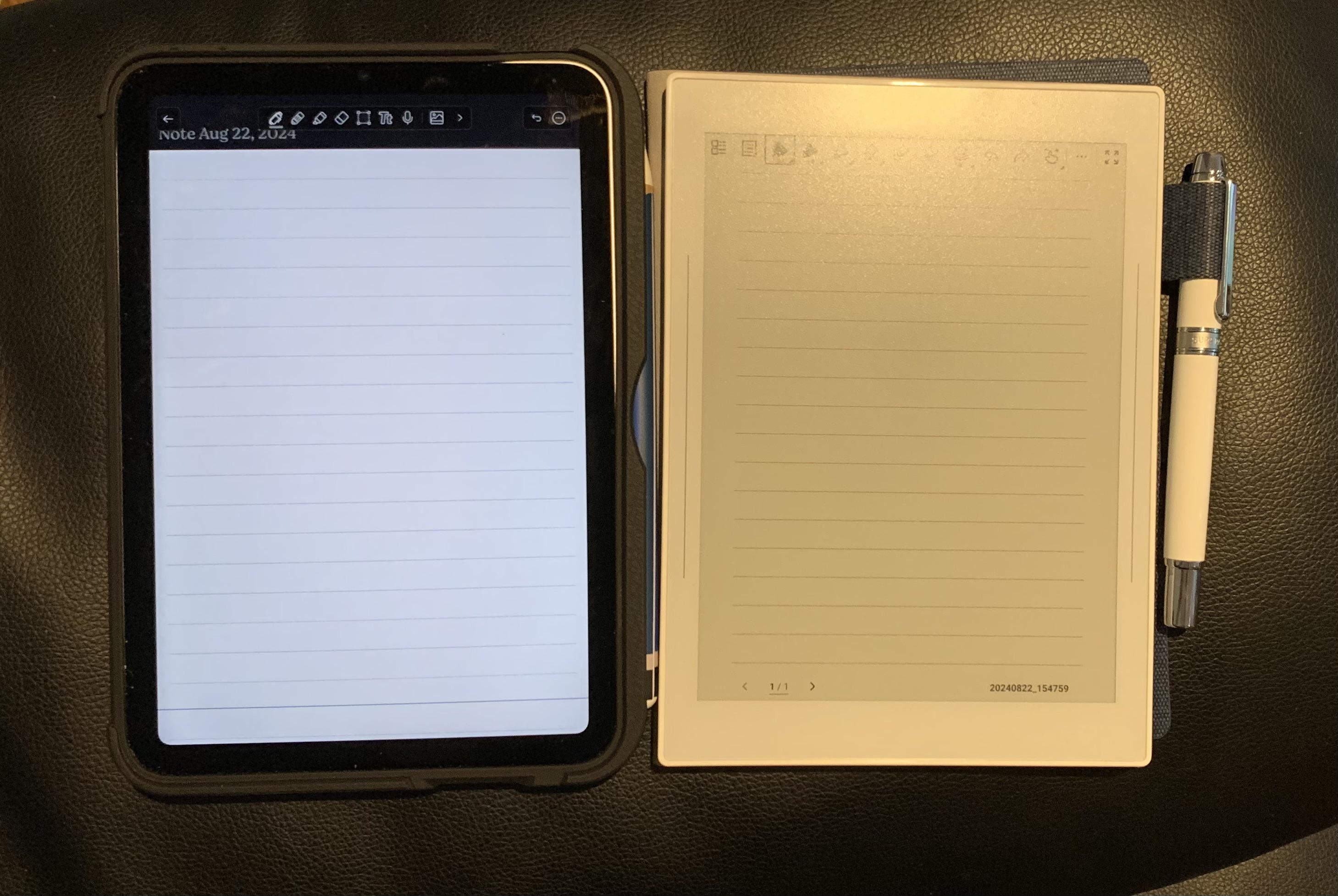 A6X2 vs ipad mini 6 の画面サイズ。 : r/Supernote