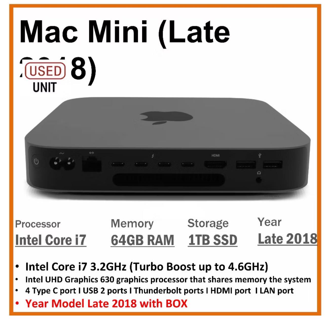 2018 i7 64gb used vs M2 8gb : r/macmini