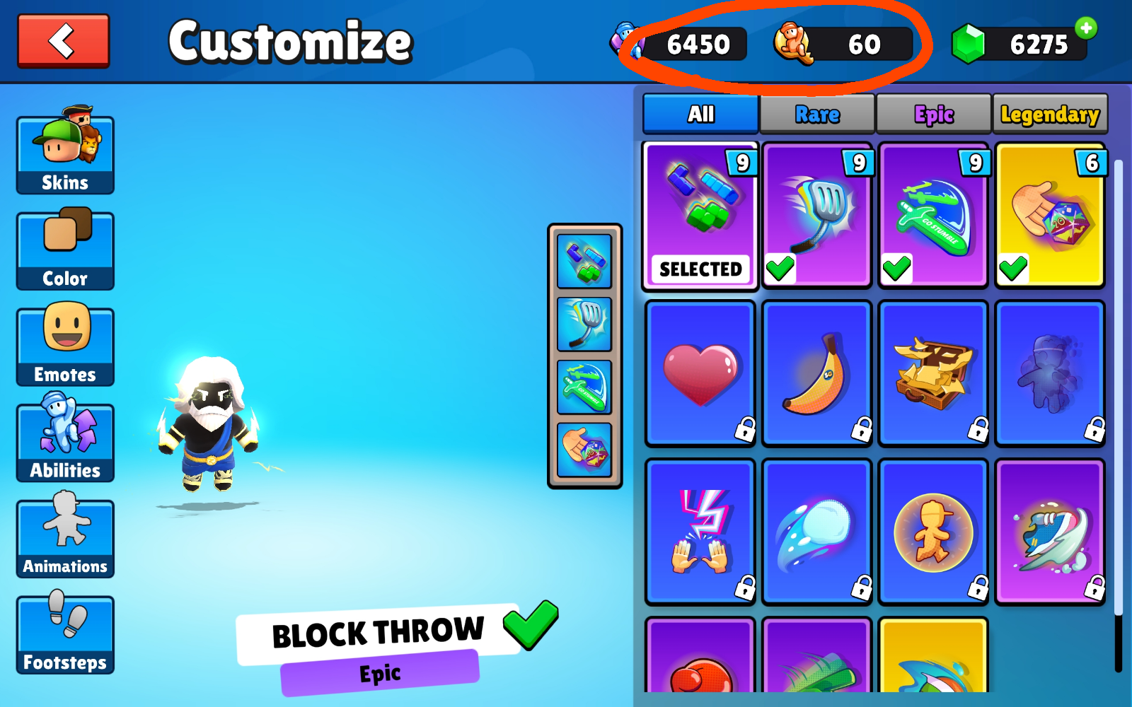 Will these ability tokens and ability upgrade chips remain in the