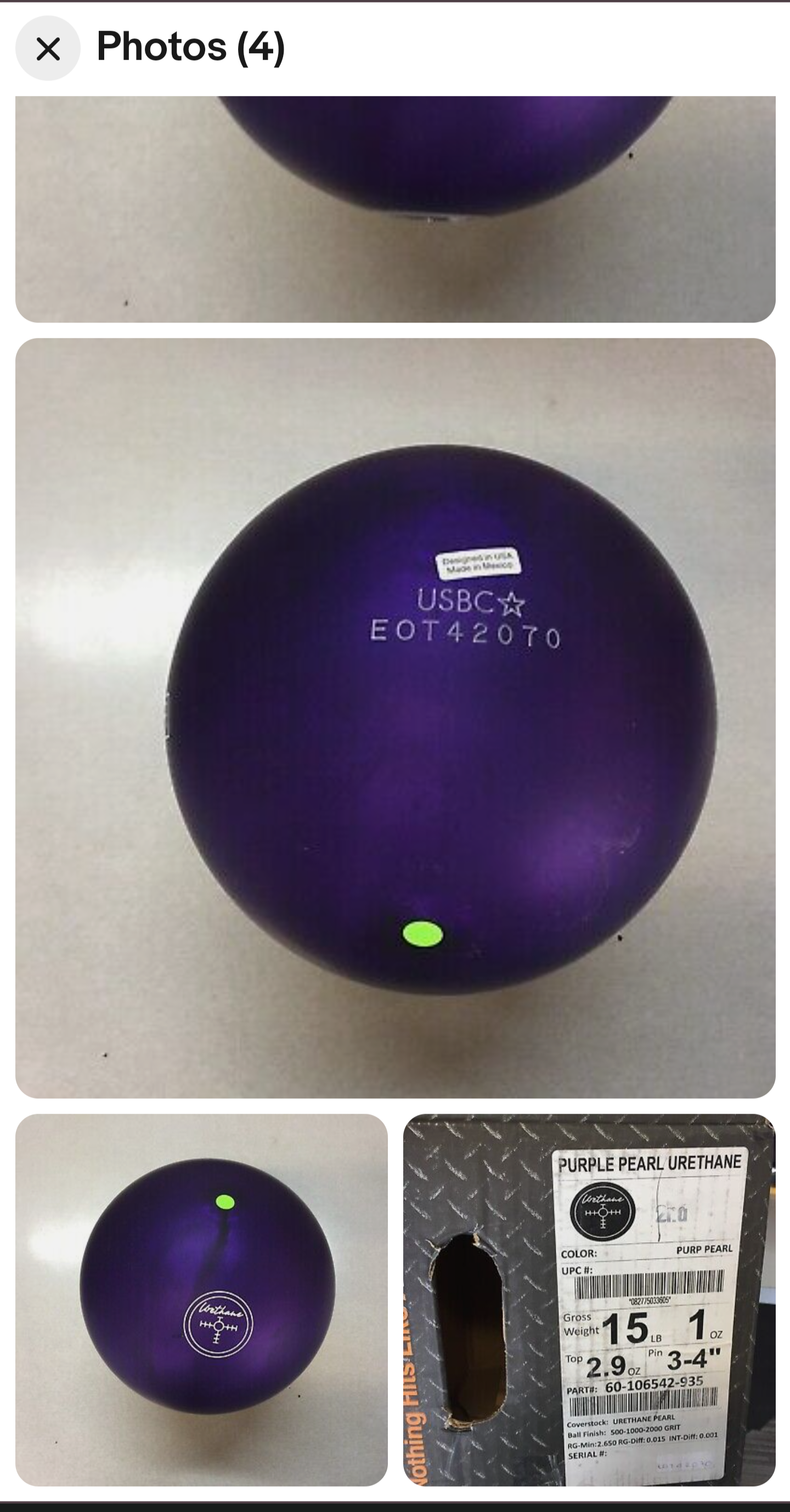 パープルハンマーウレタン シリアルナンバー？ : r/Bowling