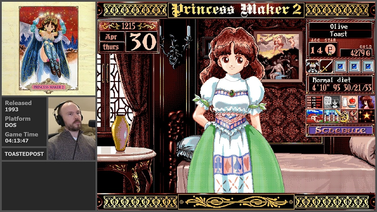 Princess Maker 2 (DOS) (Playthrough: Part 1/2) - YouTube
