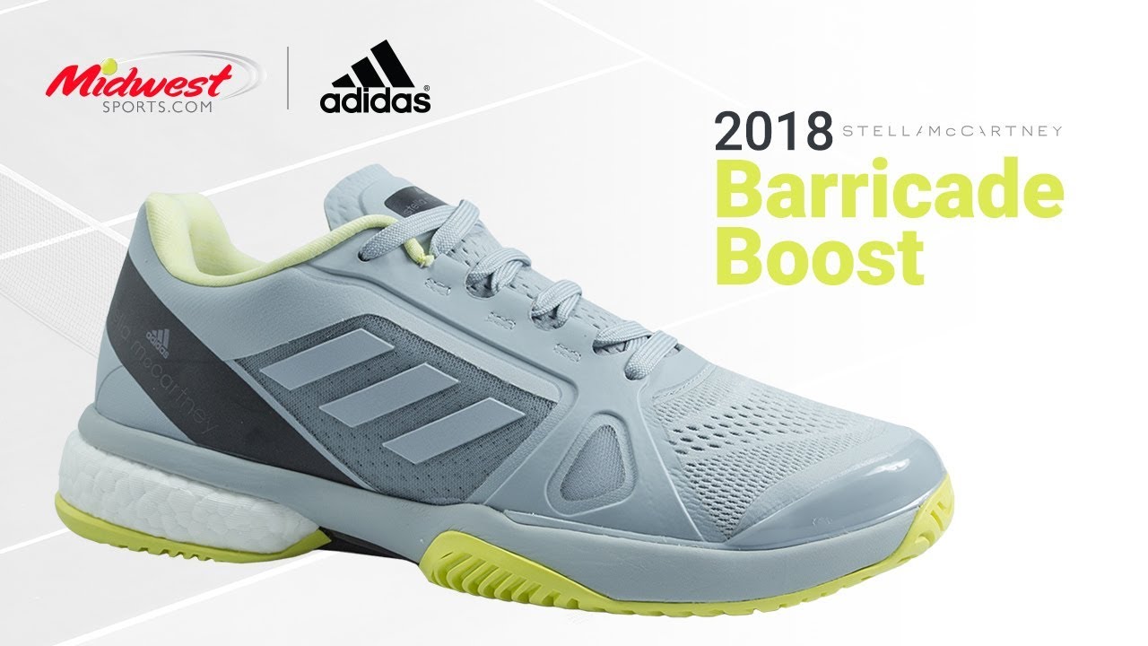 adidas Stella McCartney Barricade Boost Tennis Shoe - YouTube