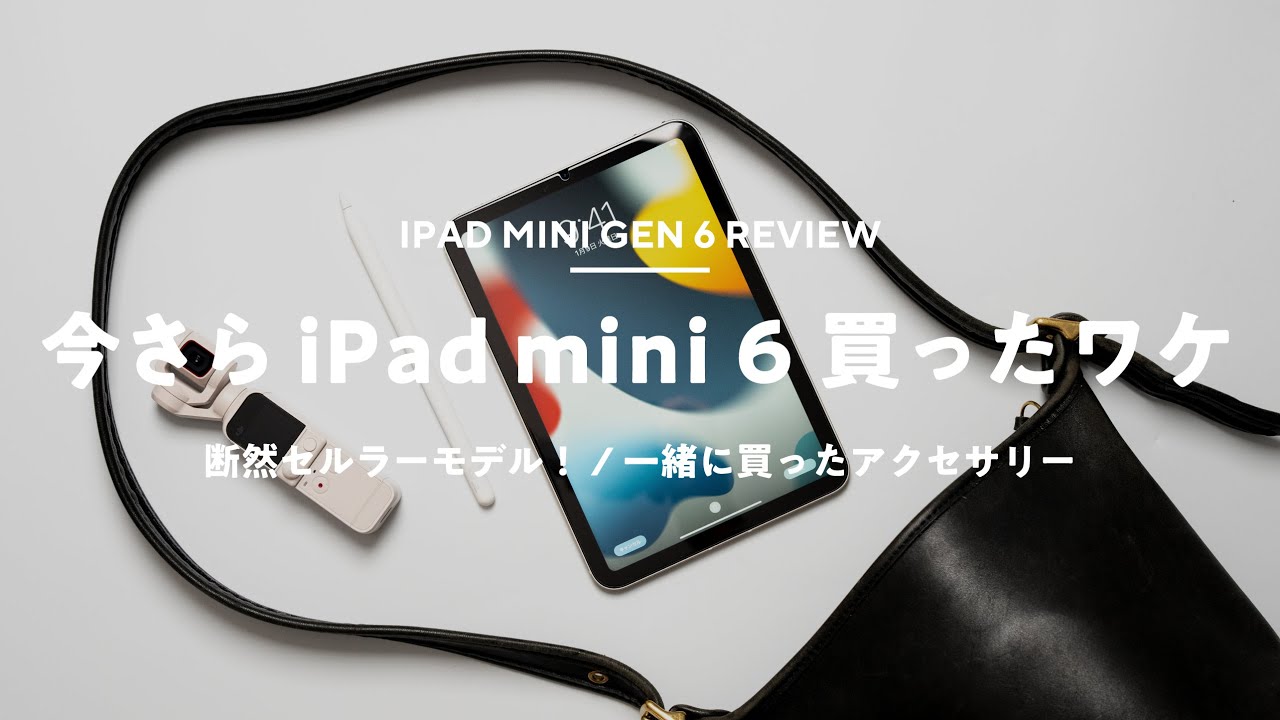 iPad mini 6買った】今さら買った理由、買うならセルラー、 選んだ