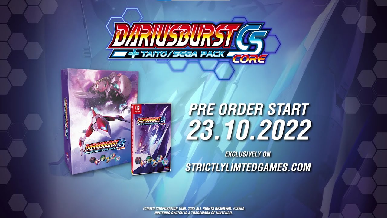 DARIUSBURST CS CORE + TAITO/SEGA Pack - Limited Edition - YouTube