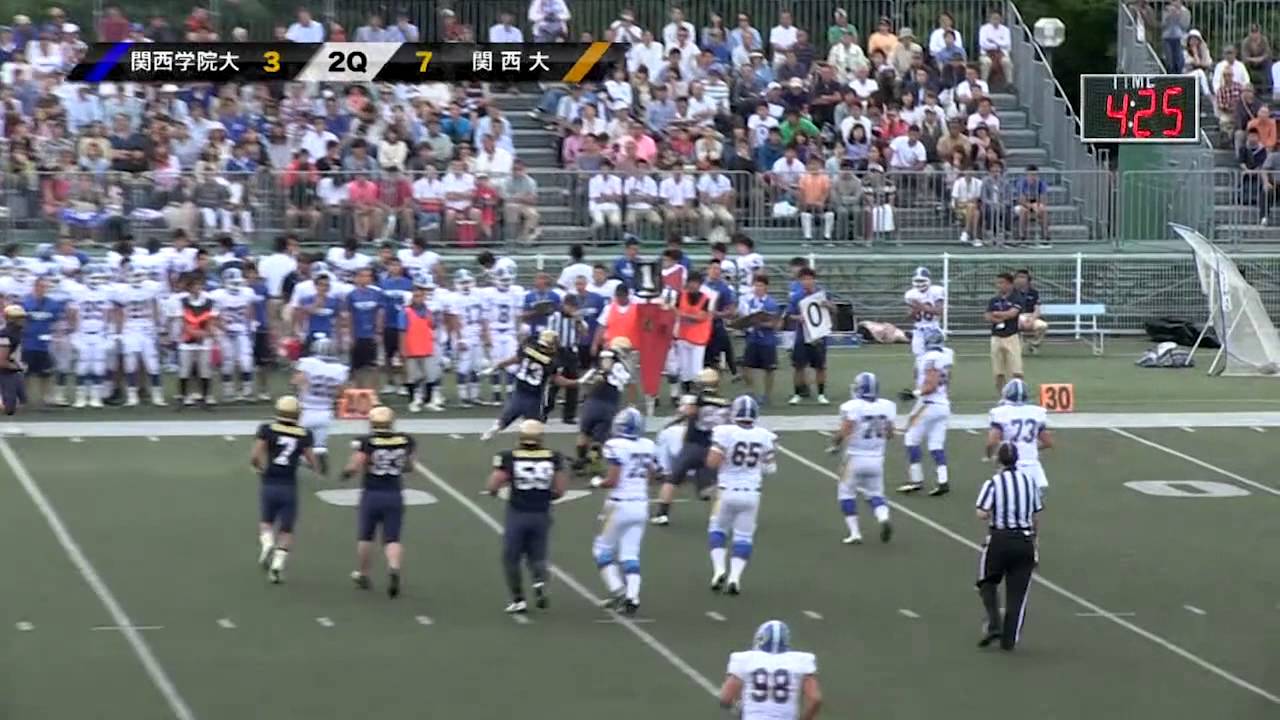 2014関西学生アメフト春季 関西学院大学ファイターズ vs 関西大学