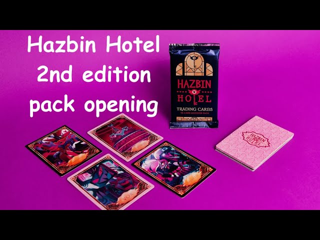 Hazbin Hotel (2nd Ed) Trading Card Booster Packs Opening - YouTube
