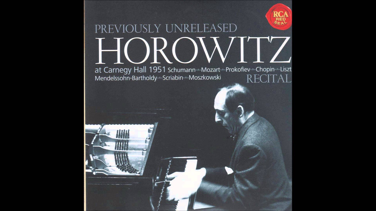 Vladimir Horowitz at Carnegie Hall - 1951 - YouTube