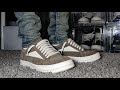 Rick Owen's Vintage Low Top Sneakers Brown & White (Designer Vans