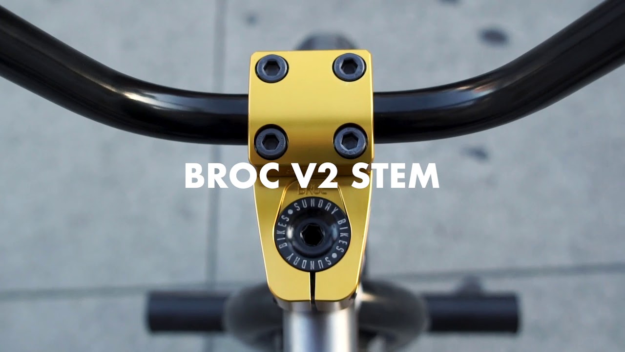 BROC v2 Stem / Available Now in Anodized Gold | Odyssey BMX