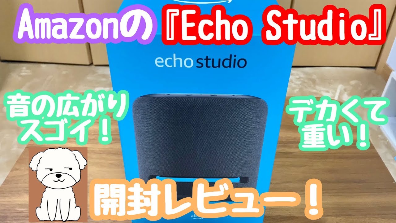 えっ…デカ過ぎない？Amazon『EchoStudio』開封比較レビュー！【3D