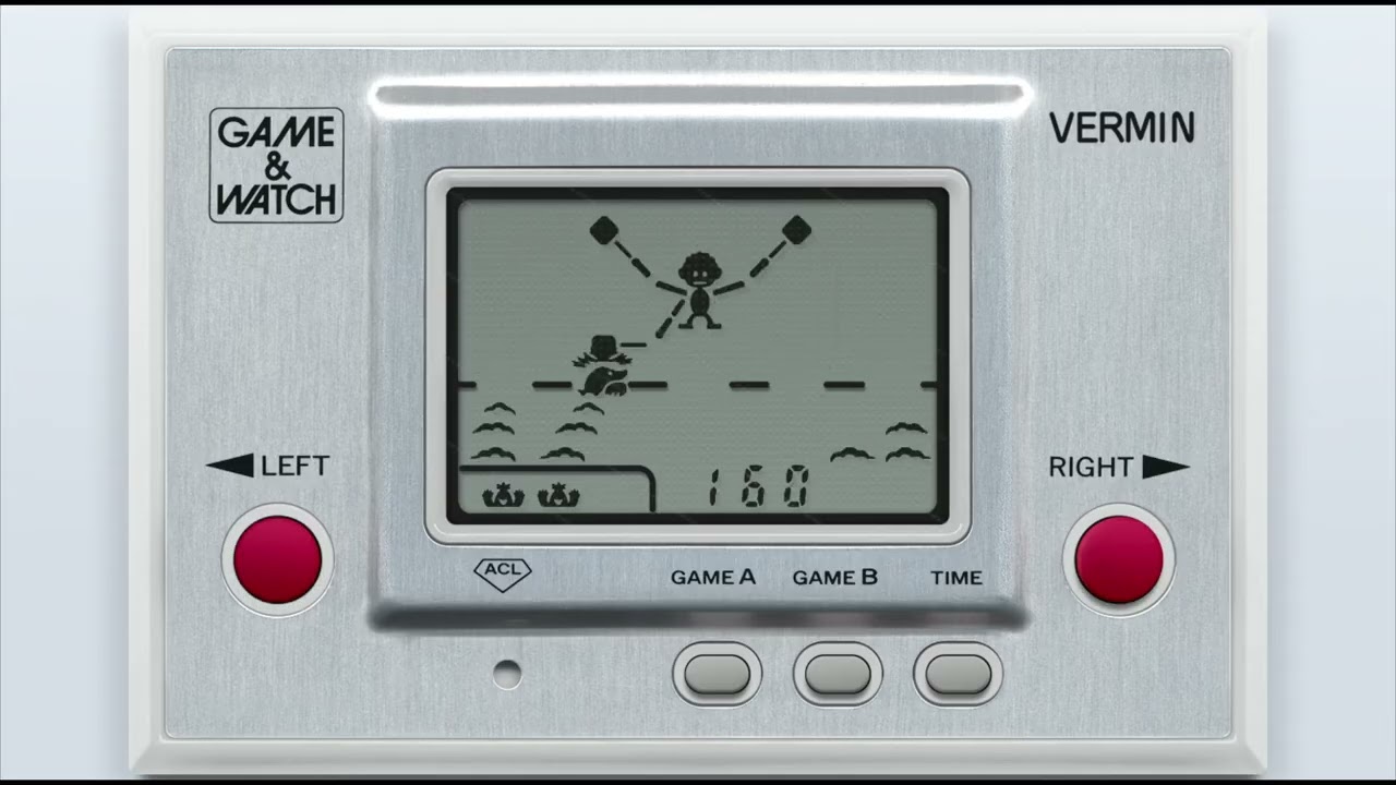 Game & Watch: Vermin [Handheld Longplay] (1980) Nintendo - YouTube