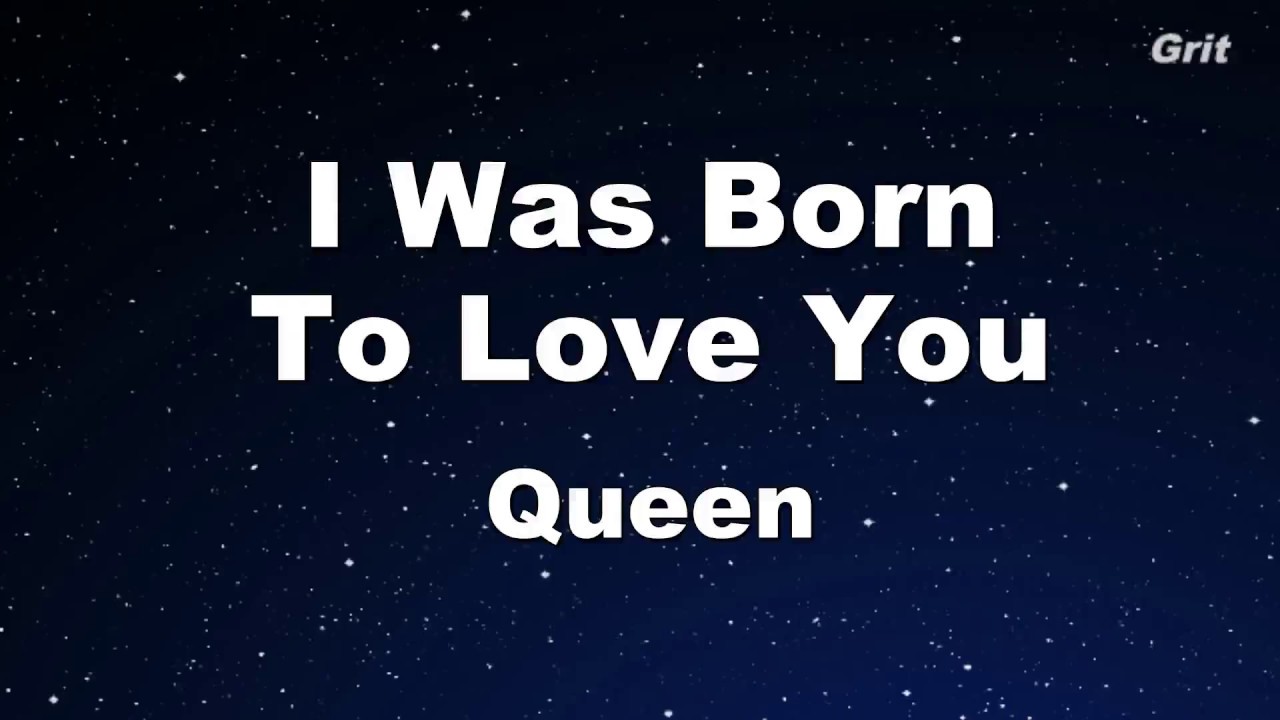 I Was Born To Love You - Queen Karaoke【Guide Melody】 - YouTube