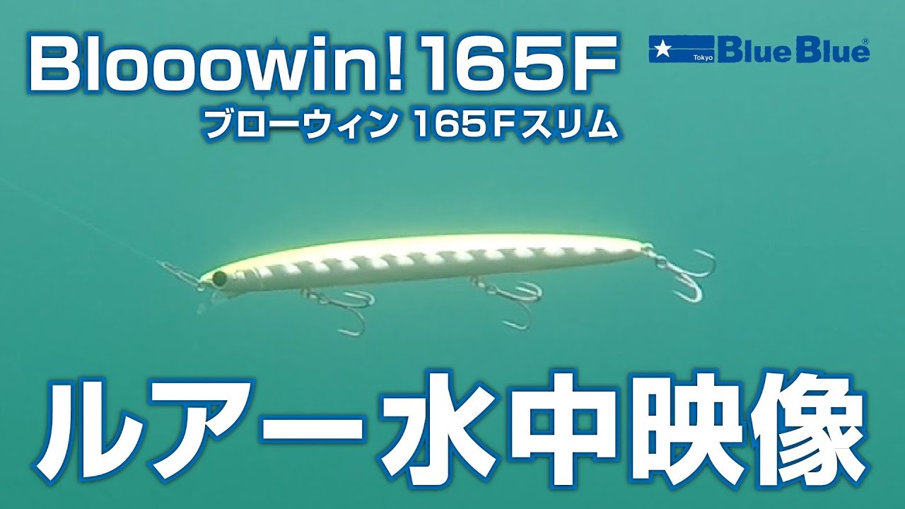 Blooowin!165F-slim（ブローウィン）の水中アクション映像 - YouTube