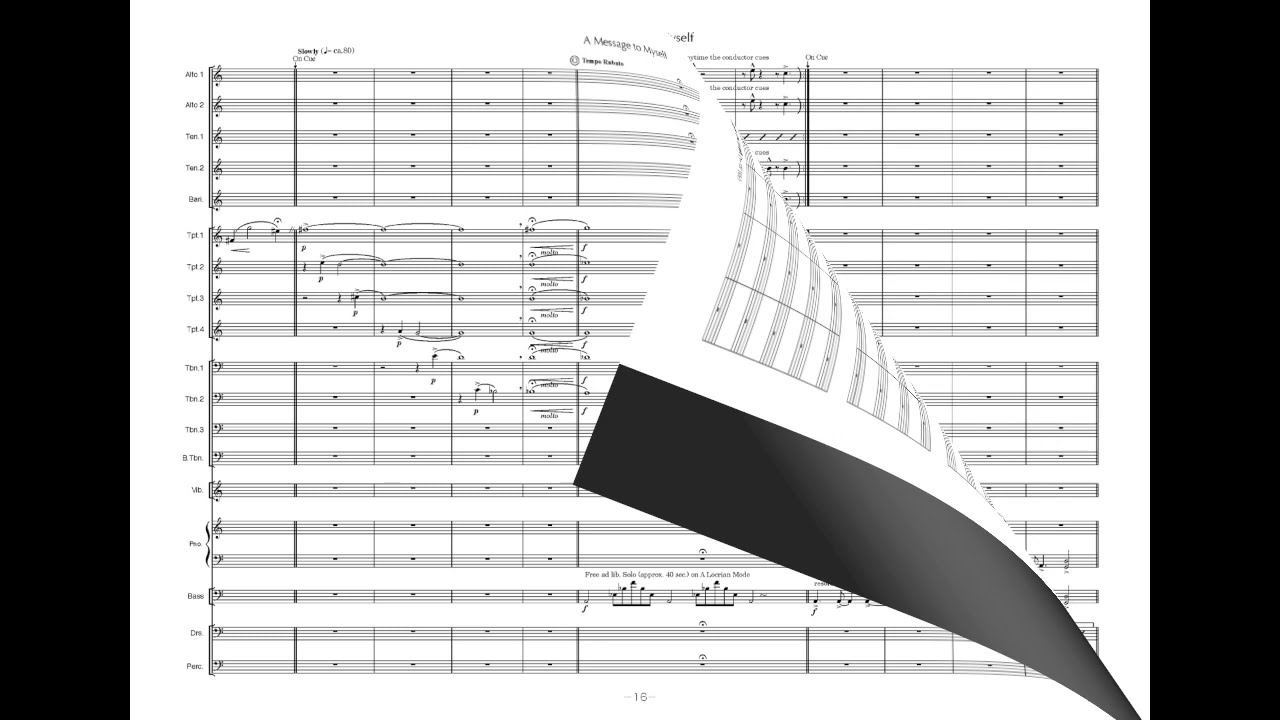 ア・メッセージ・トゥ・マイセルフ ビッグバンド 楽譜｜本澤なおゆき