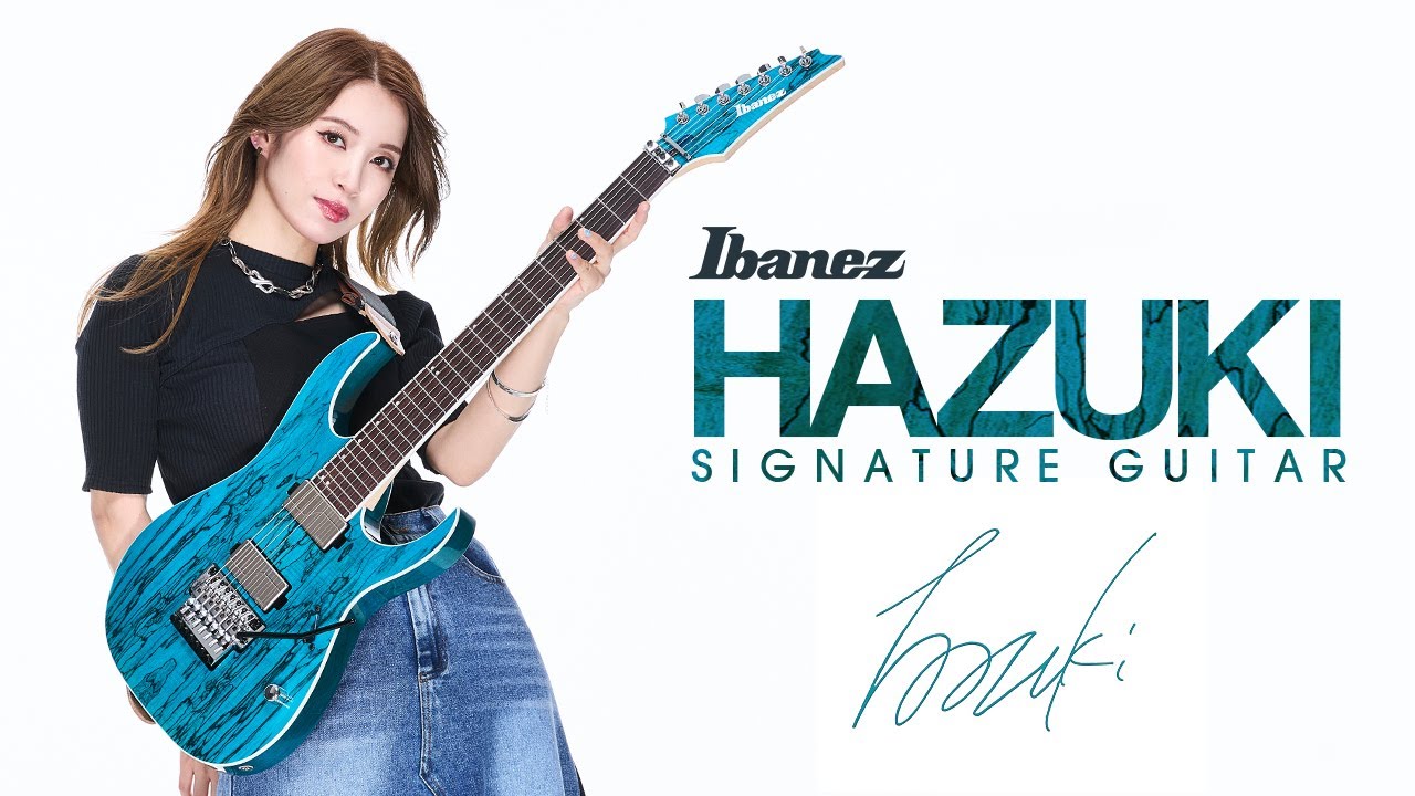 HAZUKI（NEMOPHILA / KOIAI）シグネイチャー7弦ギターとピックがIbanez