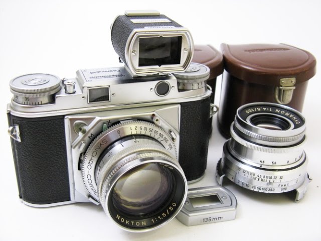 Voigtlander Prominent Ia + NOKTON 50mmF1.5 + DYNARON 100mmF4.5