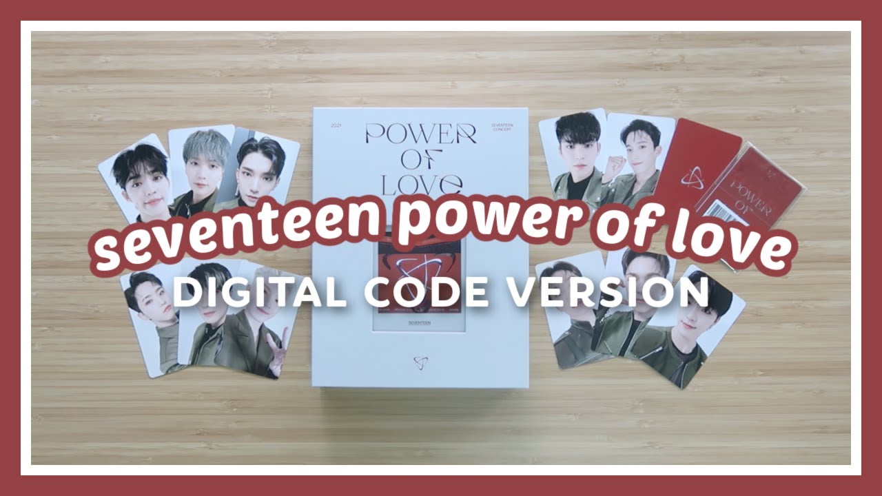 UNBOXING SEVENTEEN POWER OF LOVE CONCERT DIGITAL CODE VERSION